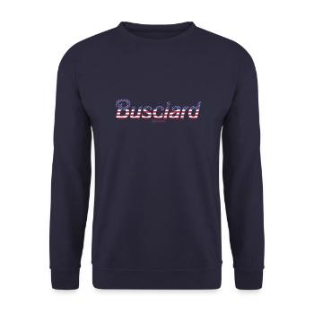 Busciard - Unisex Sweatshirt - navy - Front - Alina (178cm) & Michal (187cm)