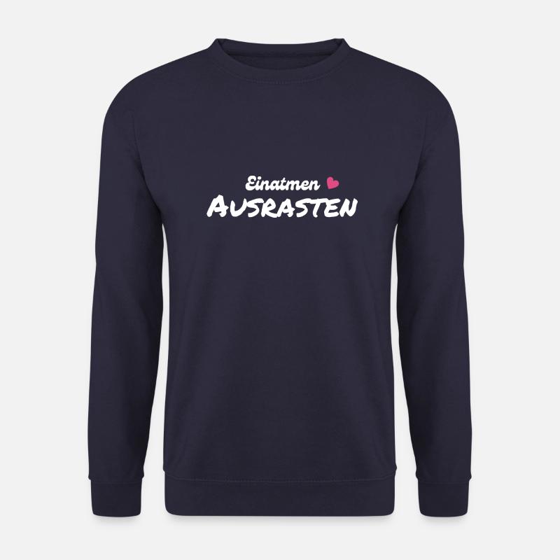 Einatmen Ausrasten - Unisex Pullover - Navy