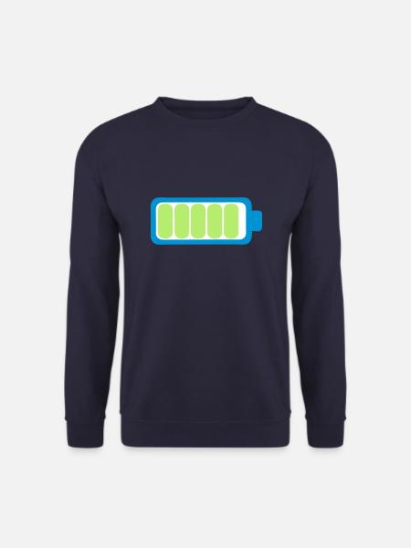 Batterieladung Batterie voll Symbol 17 1 - Unisex Pullover - Navy