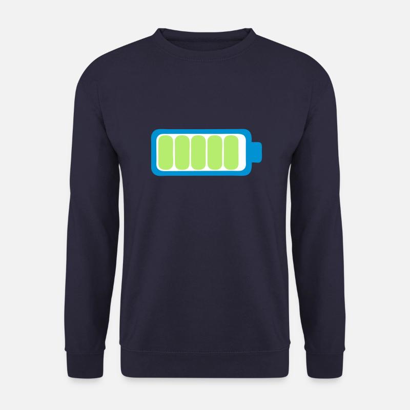 Batterieladung Batterie voll Symbol 17 1 - Unisex Pullover - Navy