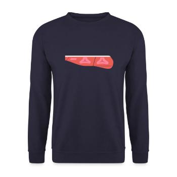 Rear light E Class new right - Unisex Sweatshirt - navy - Front - Alina (178cm) & Michal (187cm)