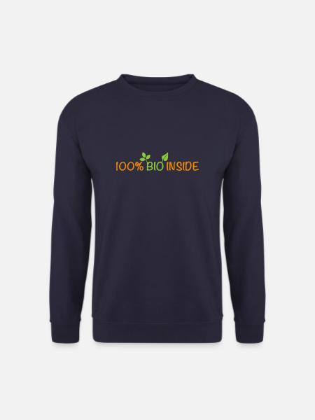 Intérieur 100% Bio - 100% naturel - Sweat-shirt Unisexe - marine