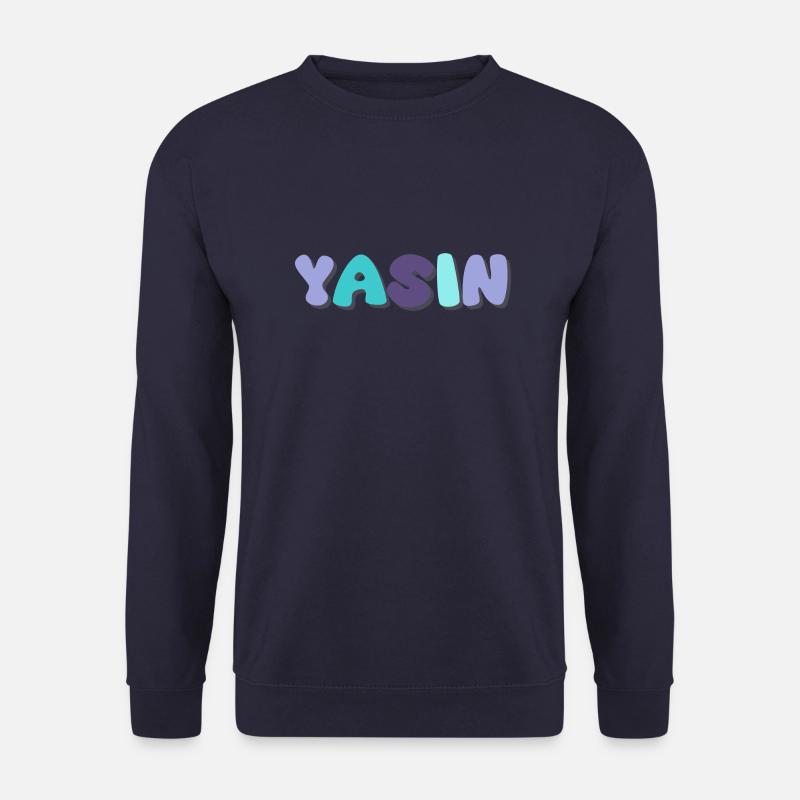 Name - Yasin - Unisex Pullover - Navy