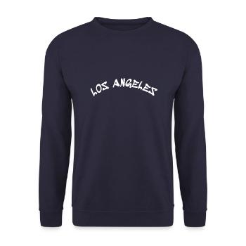Los Angeles - LA - California - USA - Kalifornien - Unisex Pullover - Navy - Vorne - Alina (178cm) & Michal (187cm)