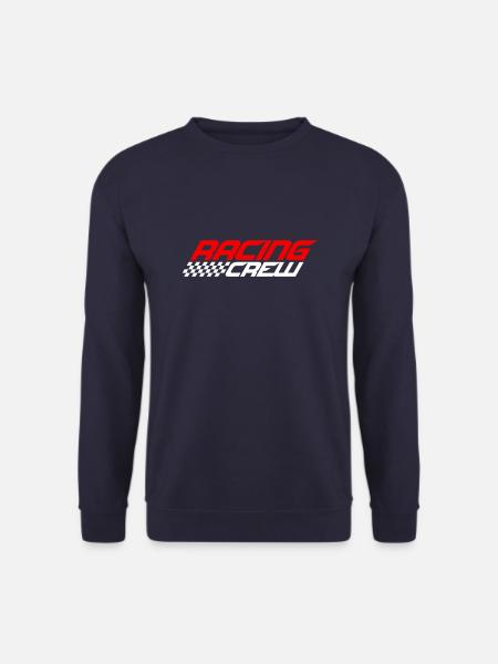 Racing Crew Cool Team Spruch Liebe Rennauto Fahren - Unisex Pullover - Navy