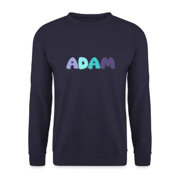 Nom - Adam - Sweat-shirt Unisexe - marine - Devant - Alina (178cm) & Michal (187cm)