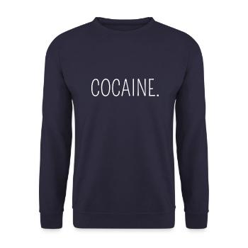 Cocaine - Unisex Pullover - Navy - Vorne - Alina (178cm) & Michal (187cm)