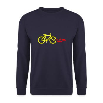 Vélo Changement de circulation - Sweat-shirt Unisexe - marine - Devant - Alina (178cm) & Michal (187cm)