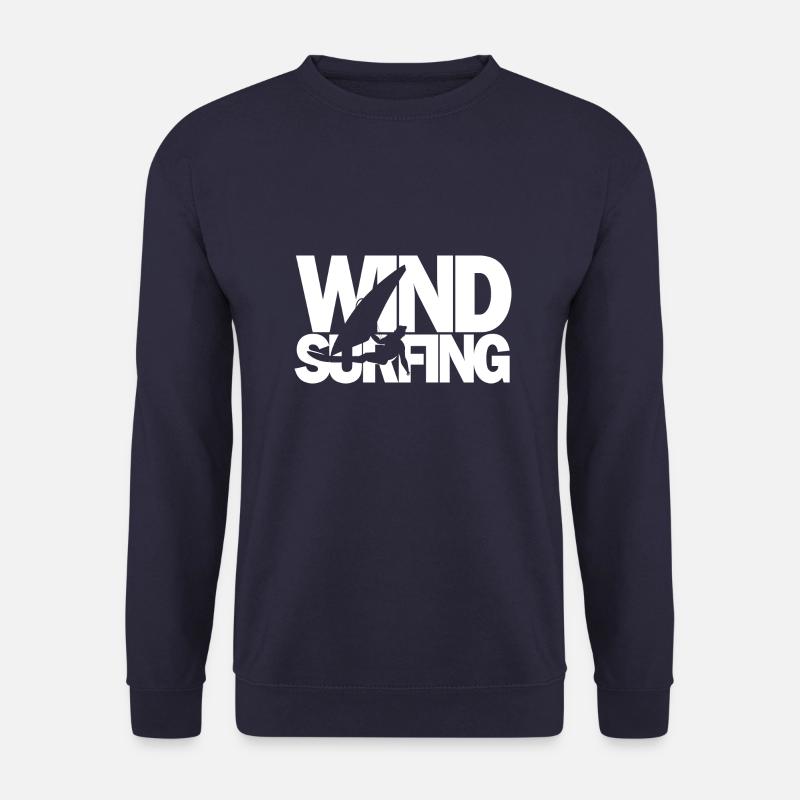 Wind surfing Geschenk Kitesurfing Surf - Unisex Pullover - Navy