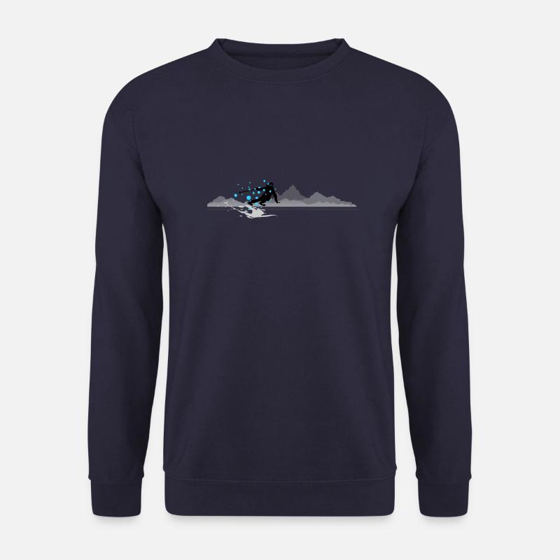 Winter - Skifahrer Berge - Unisex Pullover - Navy