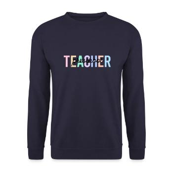 Teacher preschool back to school - Unisex Sweatshirt - navy - Front - Alina (178cm) & Michal (187cm)