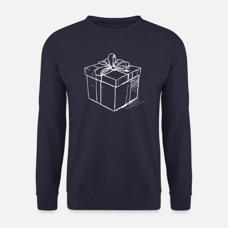 Gift Box Sketch - Unisex Sweatshirt - navy