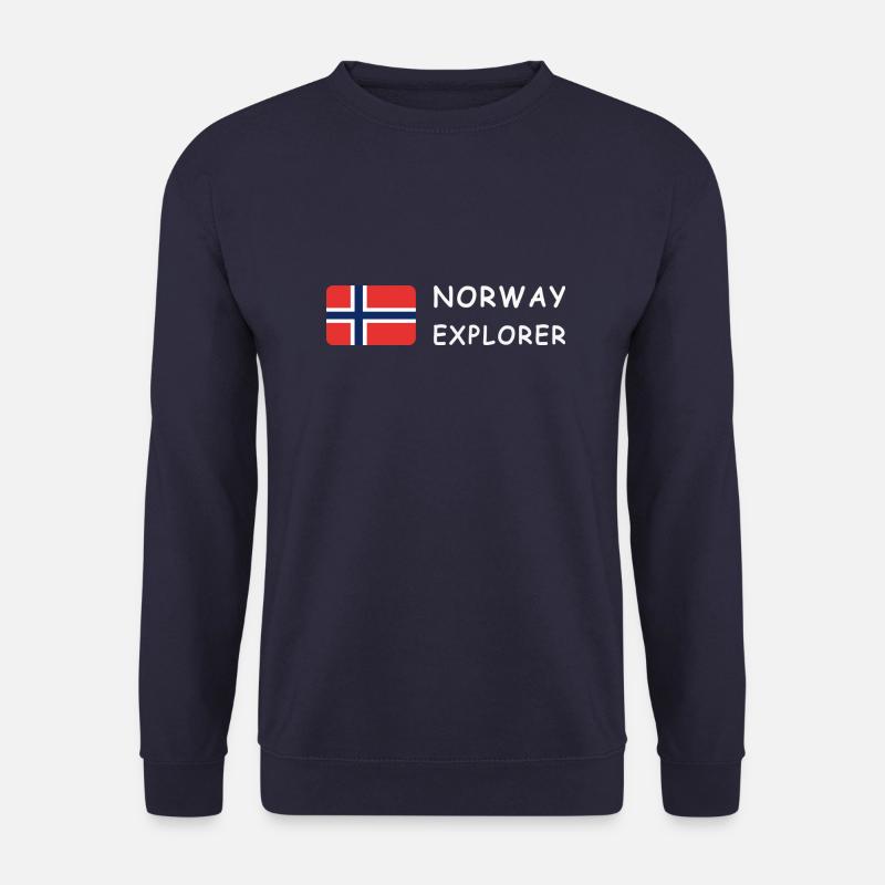 NORWAY EXPLORER white-lettered - Sweat-shirt Unisexe - marine