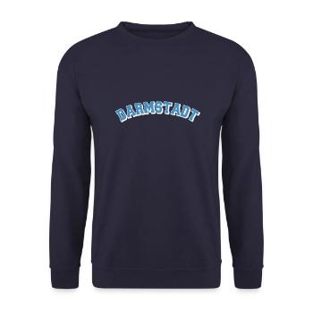 Darmstadt College - Unisex Pullover - Navy - Vorne - Alina (178cm) & Michal (187cm)