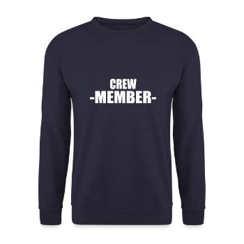 Crew Member - Unisex Pullover - Navy - Vorne - Alina (178cm) & Michal (187cm)