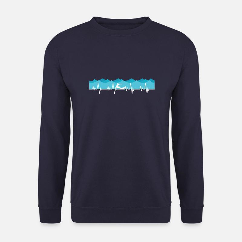 Surfer Herzschlag Meer - Unisex Pullover - Navy