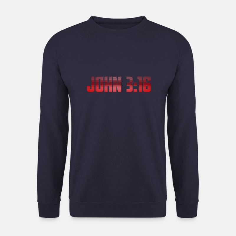 JOHN 3 16 TITLE - Unisex Sweatshirt - navy