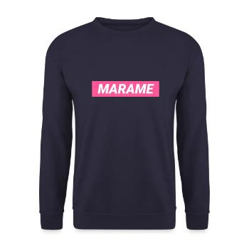 Marame Grenoble Femme - Sweat-shirt Unisexe - marine - Devant - Alina (178cm) & Michal (187cm)