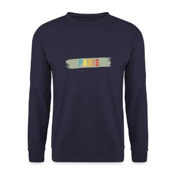 Paris - Unisex Pullover - Navy - Vorne - Alina (178cm) & Michal (187cm)