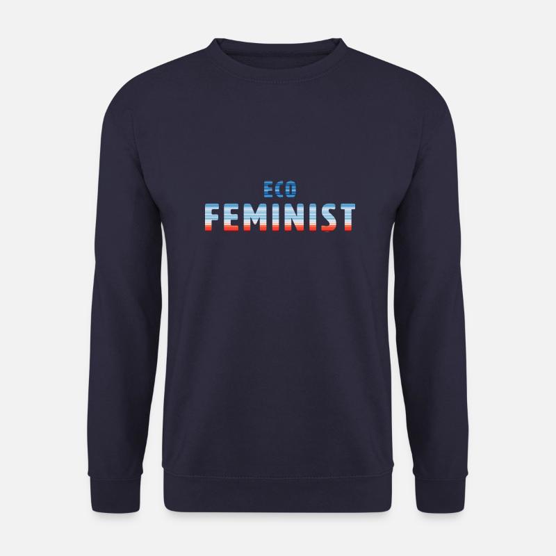 Eco Feminist | Warming Stripes - Unisex Pullover - Navy