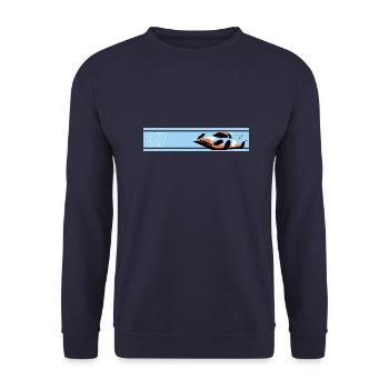 917 LM - Sweat-shirt Unisexe - marine - Devant - Alina (178cm) & Michal (187cm)