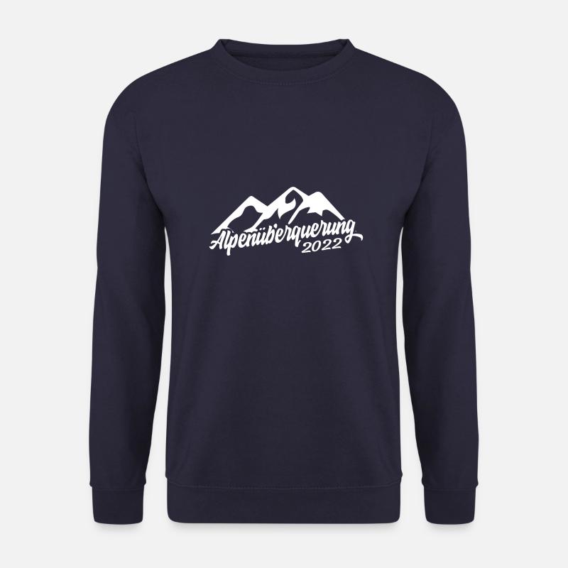 Alpenüberquerung 2022 Alpen Berge Wanderung - Unisex Pullover - Navy