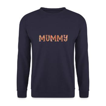 Mummy Love - Geschenkidee - Geschenk - Unisex Pullover - Navy - Vorne - Alina (178cm) & Michal (187cm)