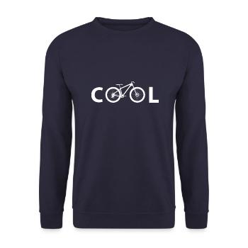 Cool Bike Biker Downhill VTT - Sweat-shirt Unisexe - marine - Devant - Alina (178cm) & Michal (187cm)