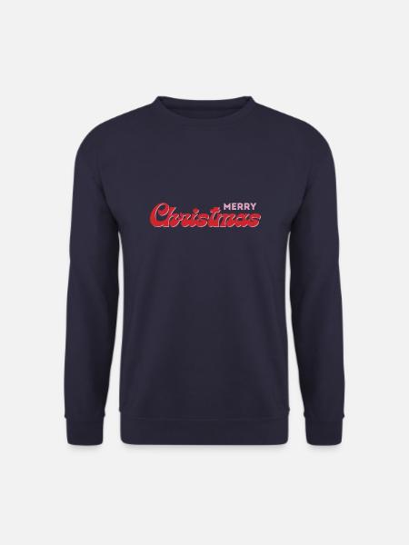Merry Christmas Schriftzug - Unisex Pullover - Navy