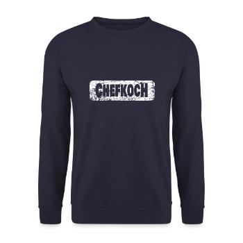 Chef cuisinier - Sweat-shirt Unisexe - marine - Devant - Alina (178cm) & Michal (187cm)