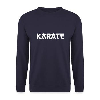 Karaté - Sweat-shirt Unisexe - marine - Devant - Alina (178cm) & Michal (187cm)