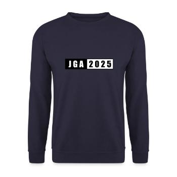 JGA 2025 - Unisex Pullover - Navy - Vorne - Alina (178cm) & Michal (187cm)