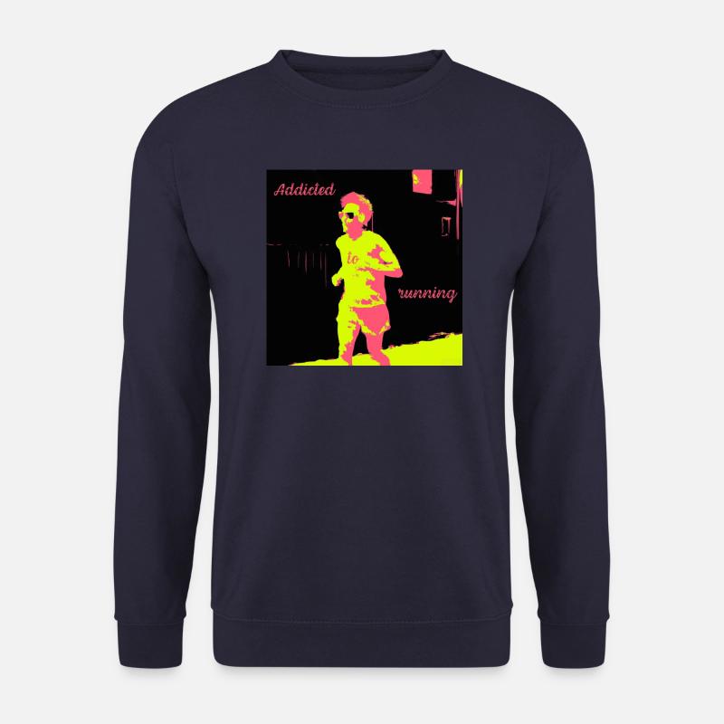 Jogger, laufsüchtiger Mann - Unisex Pullover - Navy