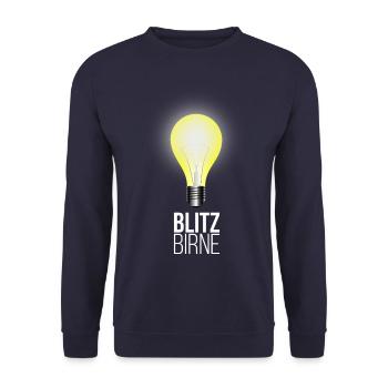 Flash bulb - Unisex Sweatshirt - navy - Front - Alina (178cm) & Michal (187cm)