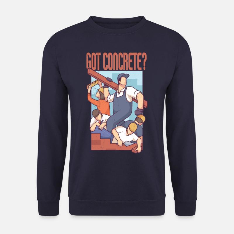 Got Concrete - Construction Worker - Unisex Sweatshirt - navy