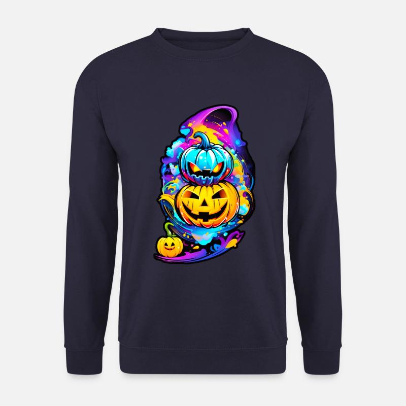 Halloween Kürbiskopf 03 - Unisex Pullover - Navy