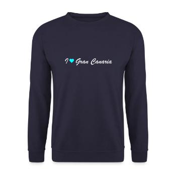 Gran Canaria - Unisex Sweatshirt - navy - Front - Alina (178cm) & Michal (187cm)
