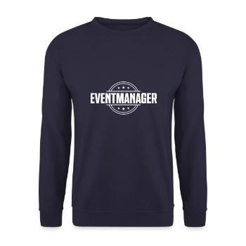 Eventmanager - Unisex Pullover - Navy - Vorne - Alina (178cm) & Michal (187cm)