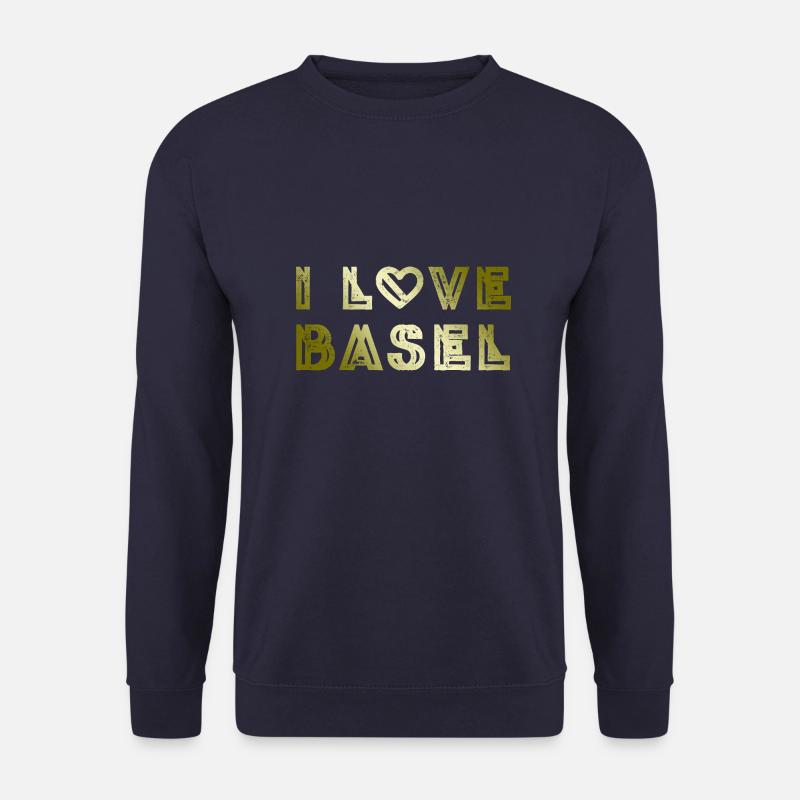 I Love Basel - Unisex Pullover - Navy