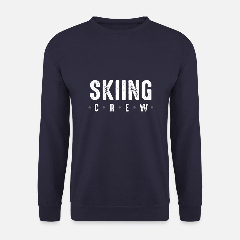 Skiing Crew - Unisex Pullover - Navy