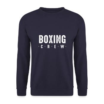 Boxing Crew - Unisex Pullover - Navy - Vorne - Alina (178cm) & Michal (187cm)