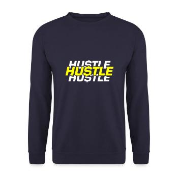 Hustle Odds - Unisex Sweatshirt - navy - Front - Alina (178cm) & Michal (187cm)