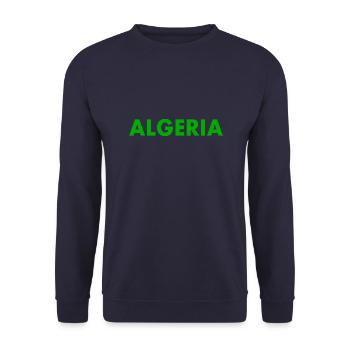 algeria - Unisex Sweatshirt - navy - Front - Alina (178cm) & Michal (187cm)