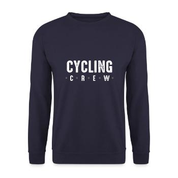 Cycling Crew - Unisex Sweatshirt - navy - Front - Alina (178cm) & Michal (187cm)