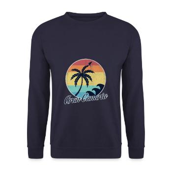 Gran Canaria - Sweat-shirt Unisexe - marine - Devant - Alina (178cm) & Michal (187cm)