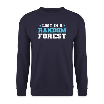Random Forrest Lost - Chemise - Sweat-shirt Unisexe - marine - Devant - Alina (178cm) & Michal (187cm)
