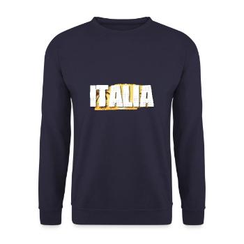Italia - Unisex Pullover - Navy - Vorne - Alina (178cm) & Michal (187cm)