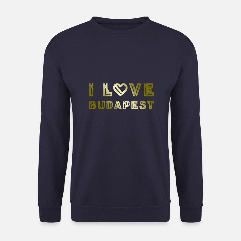 I Love Budapest - Unisex Pullover - Navy