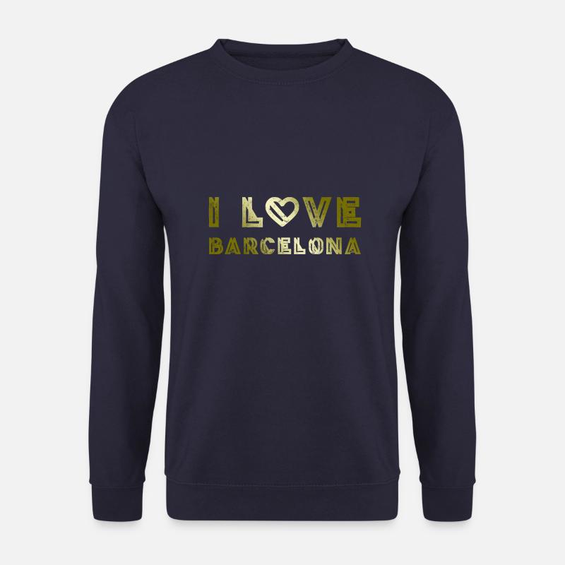 I Love Barcelona - Unisex Pullover - Navy