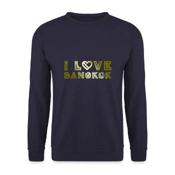 J’aime Bangkok - Sweat-shirt Unisexe - marine - Devant - Alina (178cm) & Michal (187cm)